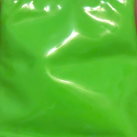 Guess Neon Green Patent Leather Shoulder Bag - Picture 5 of 8